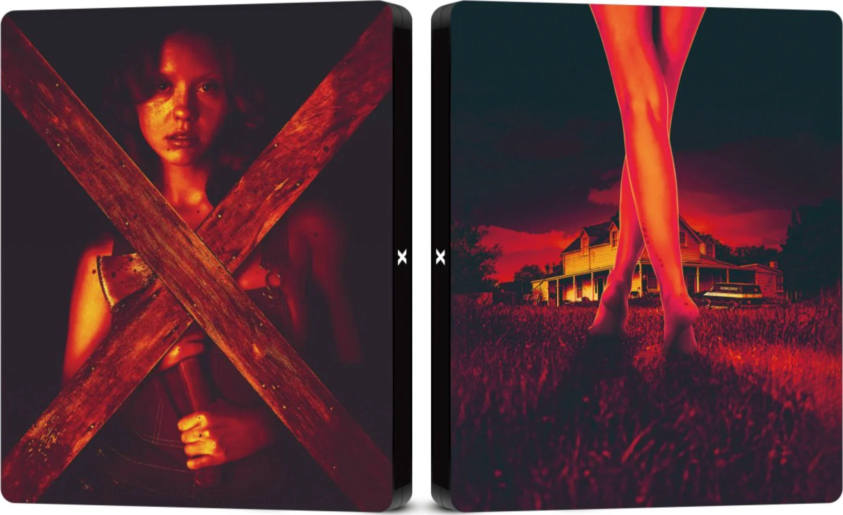 X 4K SteelBook front and back artwork from the German Capelight Mediabook lineage